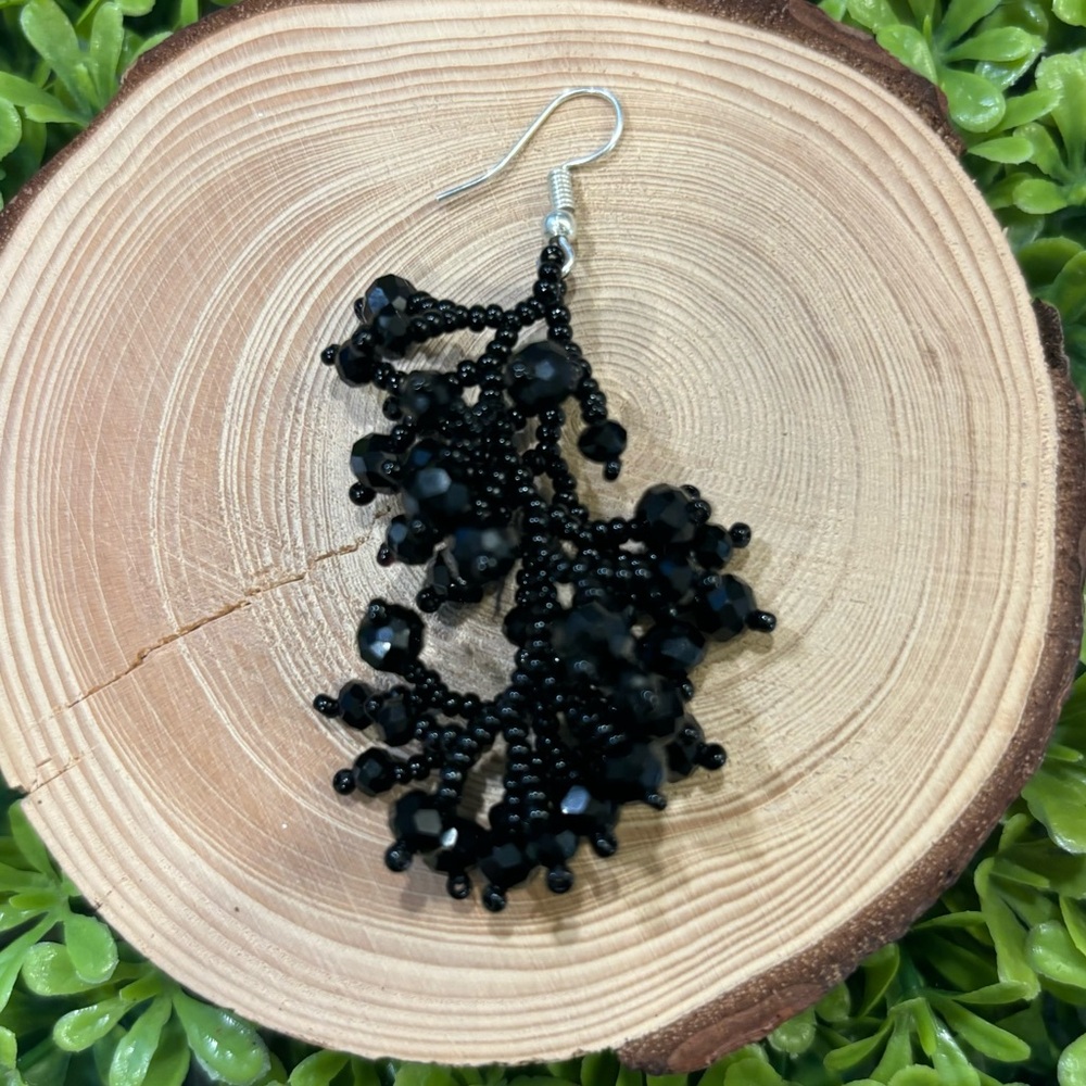 🌟Sale🌟 Handmade Chakira bead multi-stem earrings - Picture 2 of 7